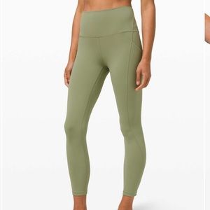 NWOT Lululemon Align High Rise Pant with Pockets 25" - Rosemary Green